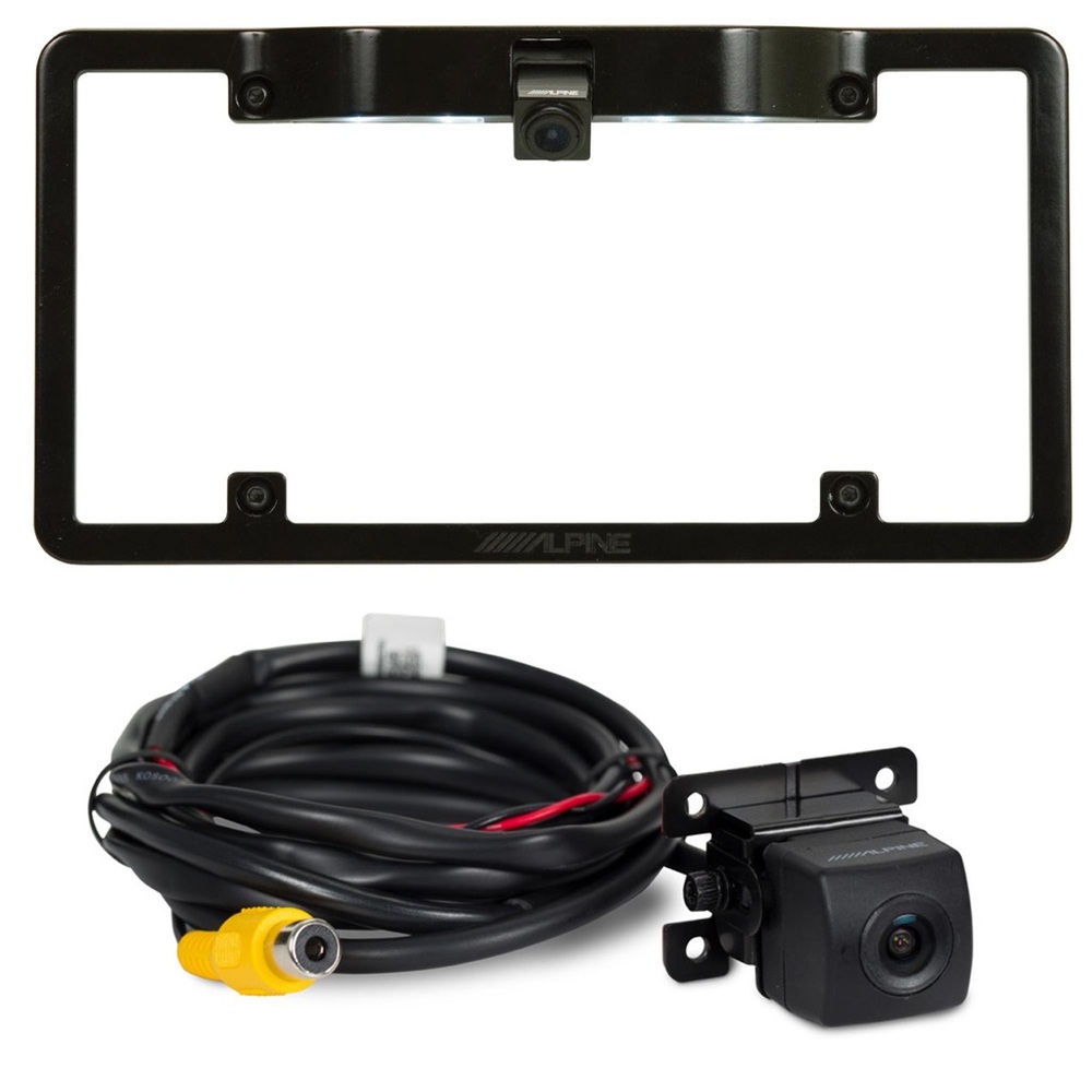 Alpine Backup Camera with License Plate Mount Frame